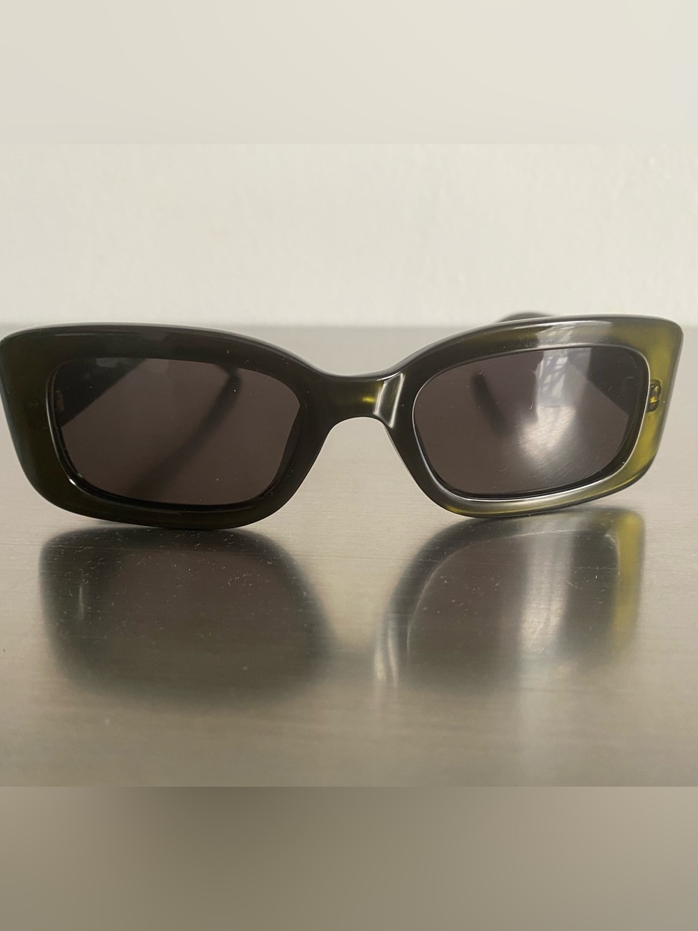 GUCCI VINTAGE ARMY GREEN SUNGLASSES, MADE IN ITALY